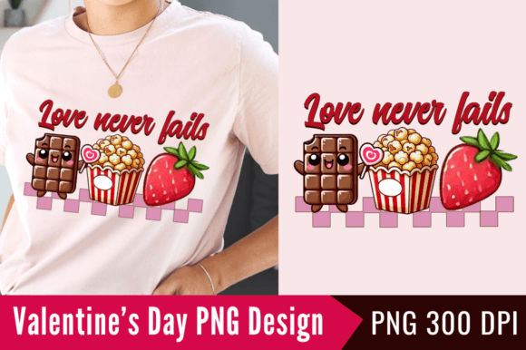Elevate Projects with Love Never Fails Sublimation Design