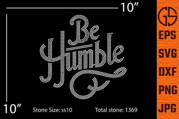 Elevate Your Brand with a Humble Rhinestone Template Design