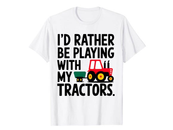 Funny Tractor T-Shirt Design: A Creative Asset for Modern Projects