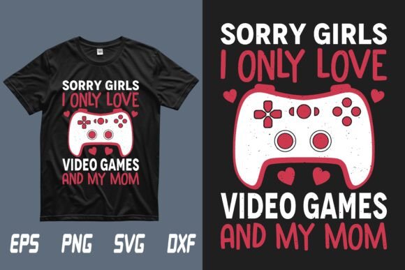 Mom Valentines Day Gamer T-Shirt Design: A Creative Asset