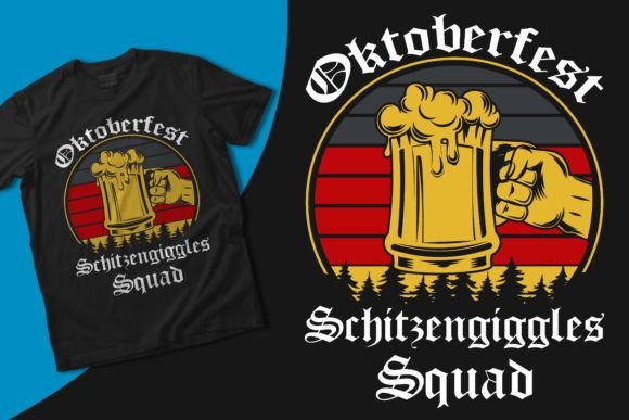 Oktoberfest Schitzengiggles Squad Design: Festive Visual Branding