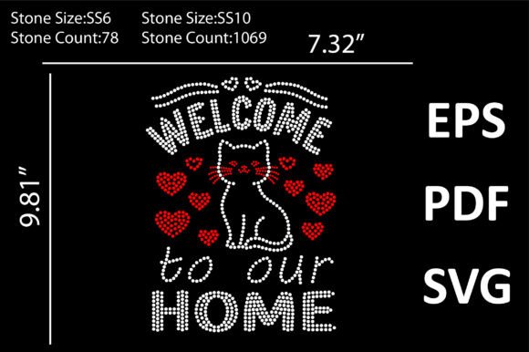 Welcome to Our Home Rhinestone Design: A Creative Asset